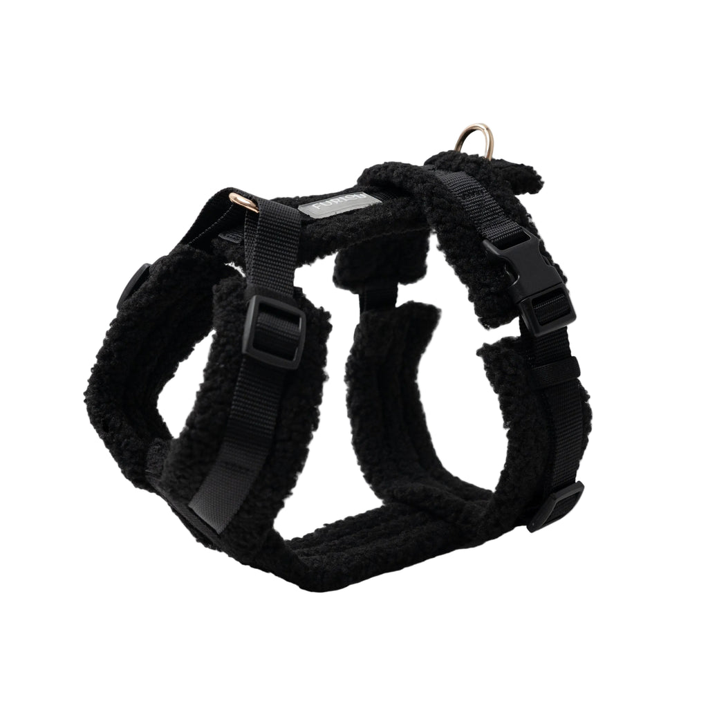 Sherpa-Style Dog Harness – Black