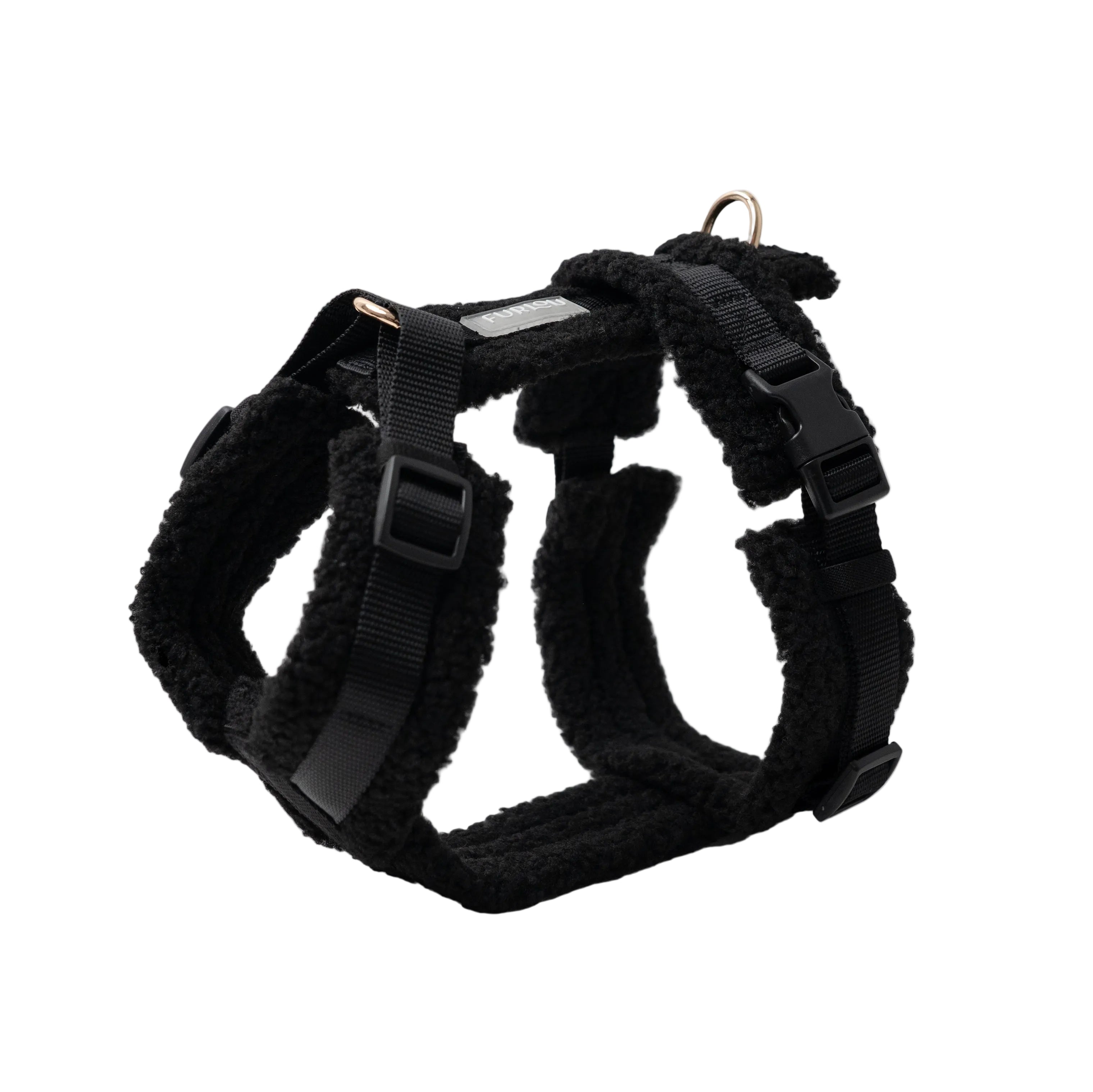 Sherpa-Style Dog Harness – Black