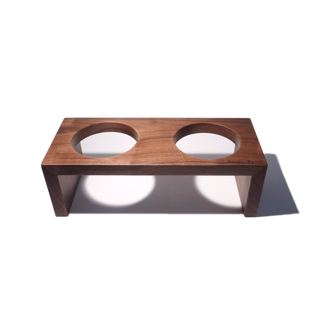 Aevan Epoch Solid Wood Raised Pet Bowl Stand