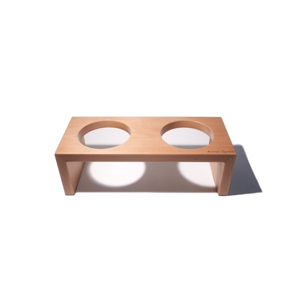 Aevan Epoch Solid Wood Raised Pet Bowl Stand