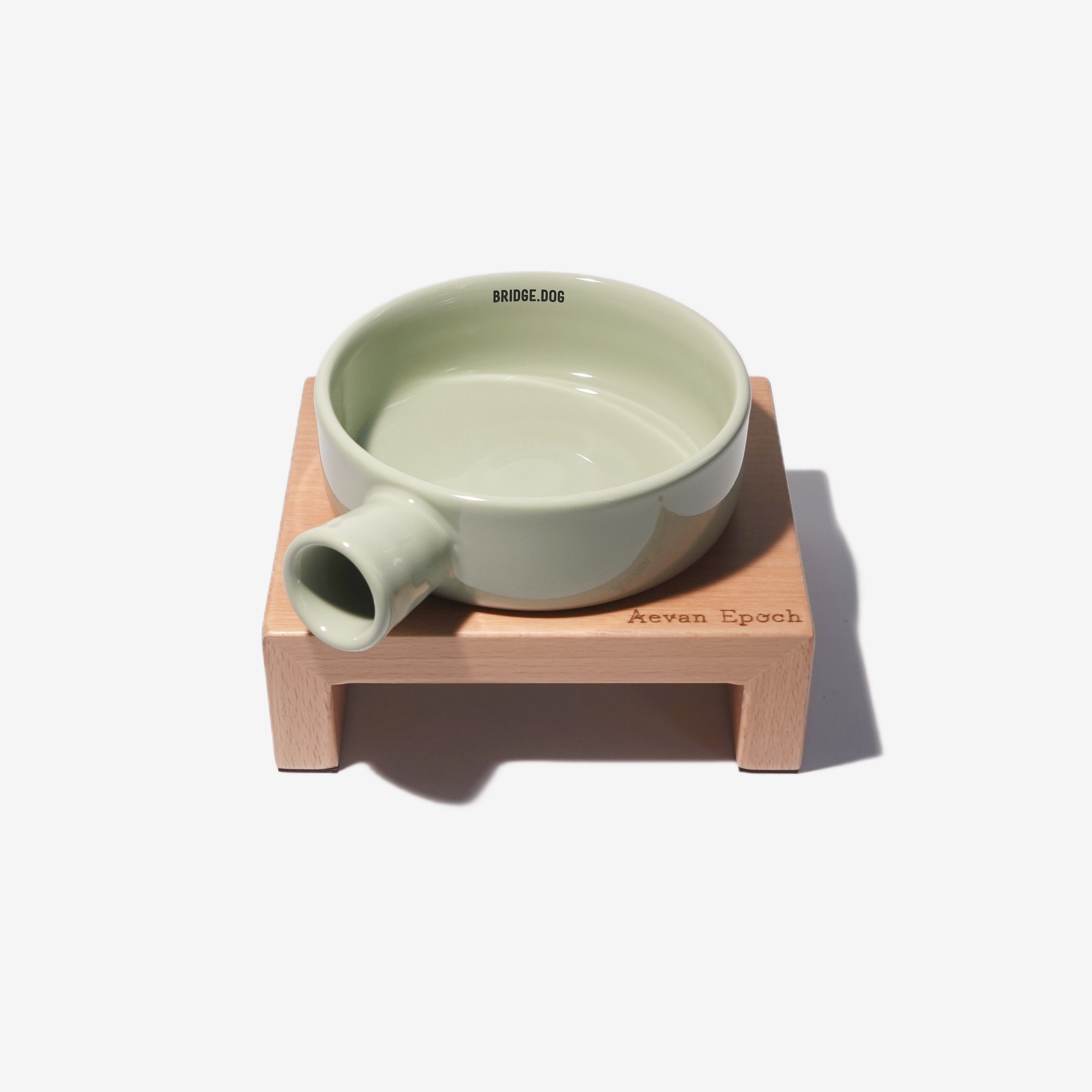 Aevan Epoch Solid Wood Raised Pet Bowl Stand