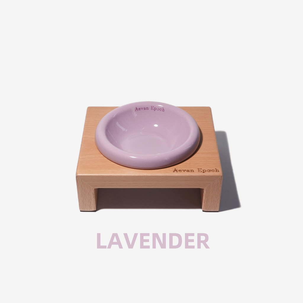 Aevan Epoch Solid Wood Raised Pet Bowl Stand