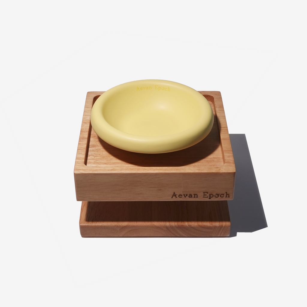 Aevan Epoch Solid Wood Raised Pet Bowl Stand