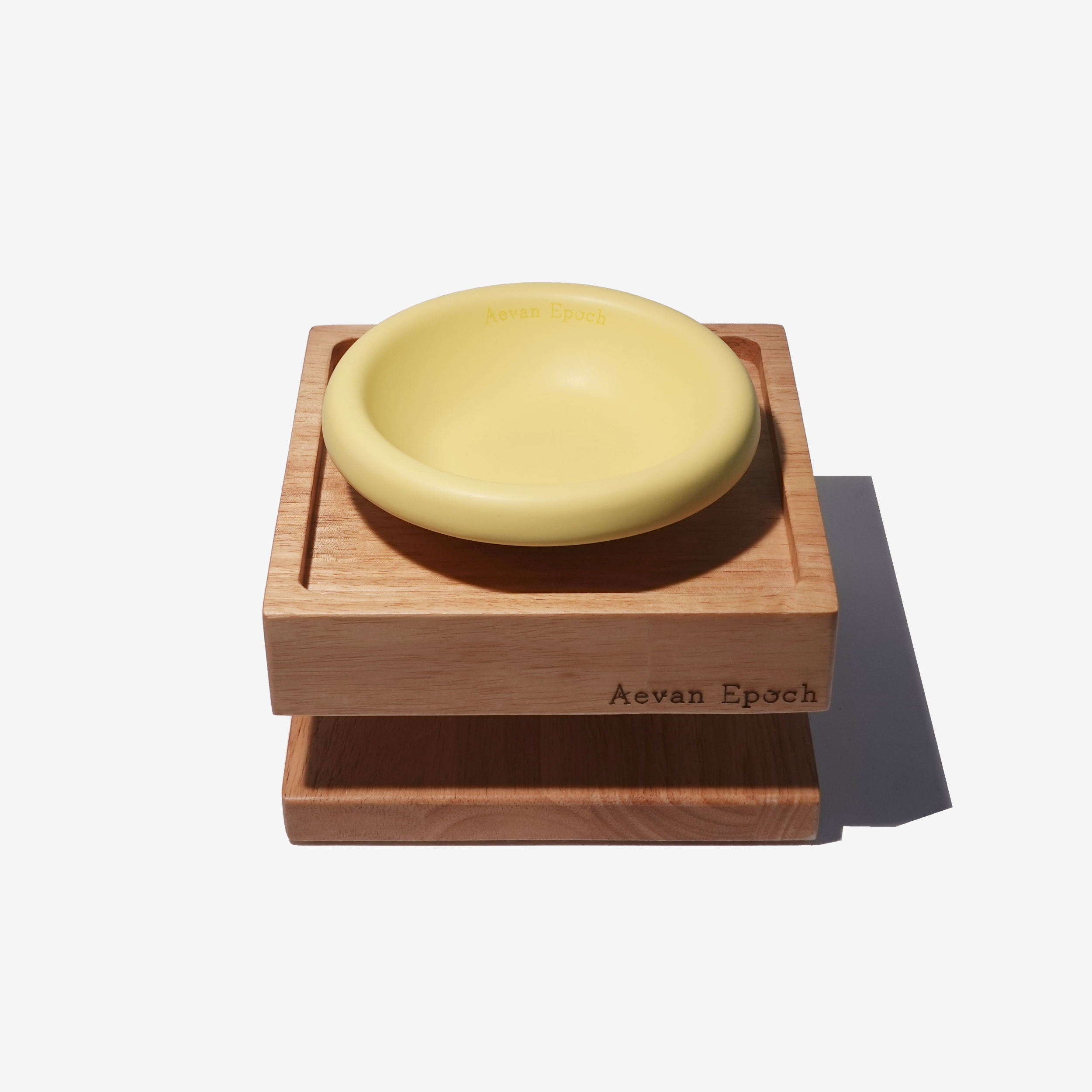 Aevan Epoch Solid Wood Raised Pet Bowl Stand