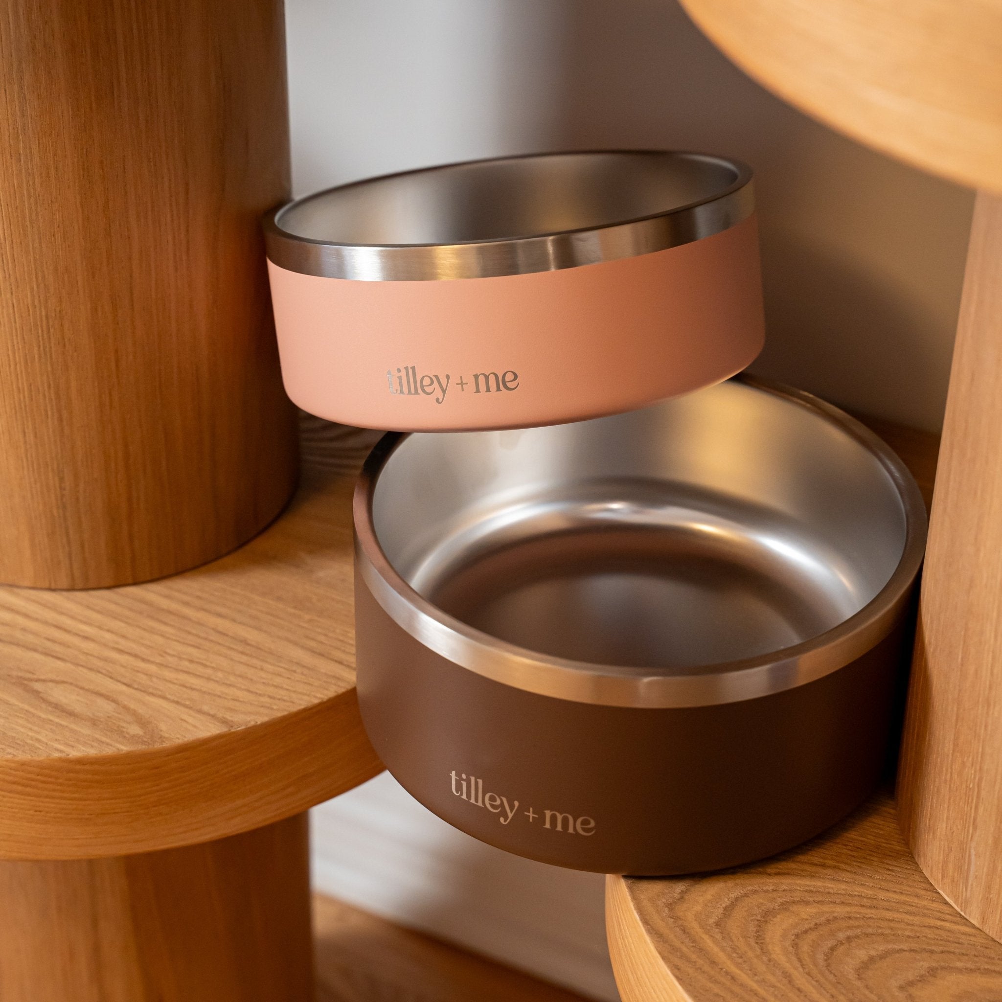 Tilley + Me Stainless Steel Pet Bowl – Non-Slip & Dishwasher Safe