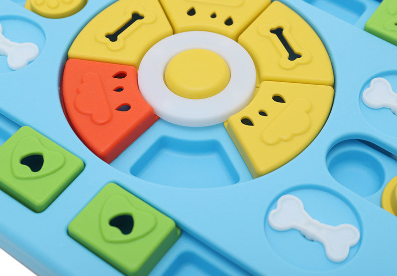 Interactive Dog Puzzle Feeder with Sound Button