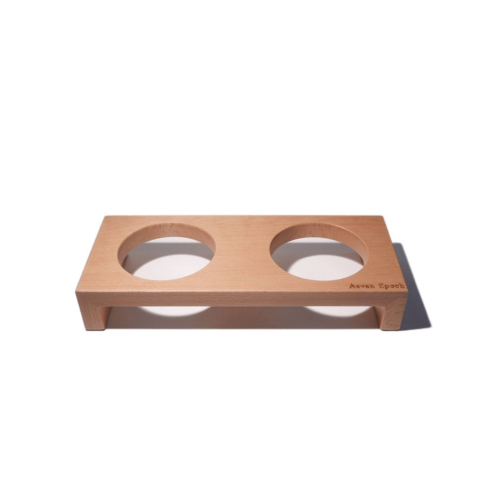 Aevan Epoch Solid Wood Raised Pet Bowl Stand