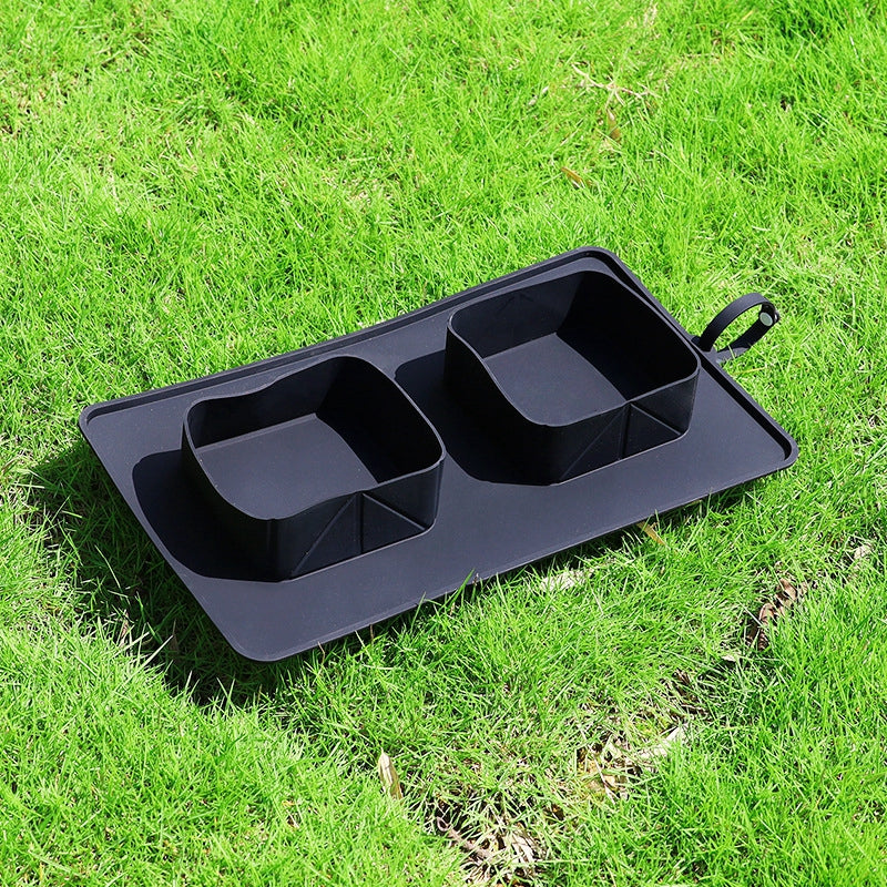 Foldable Double Silicone Travel Bowls