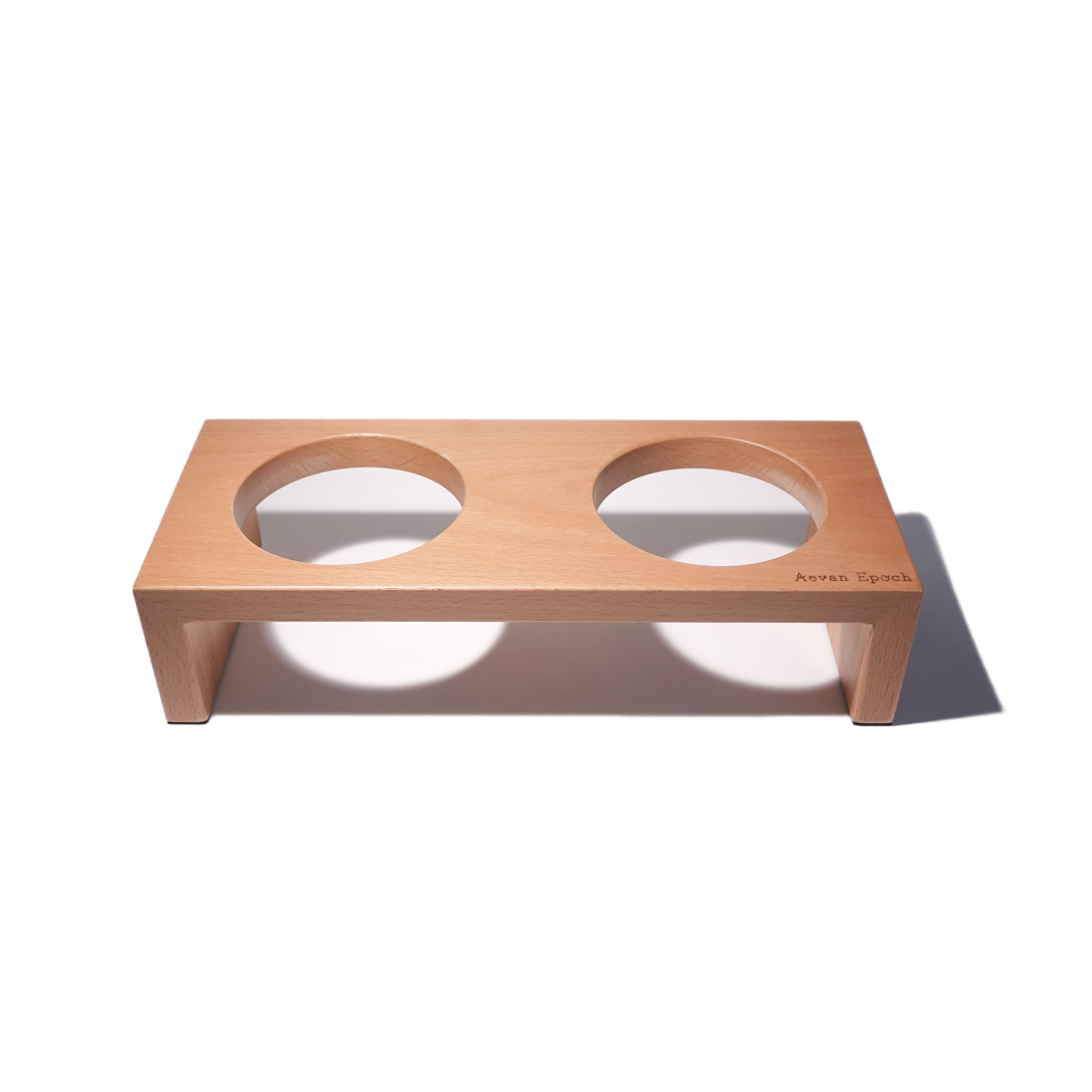 Aevan Epoch Solid Wood Raised Pet Bowl Stand