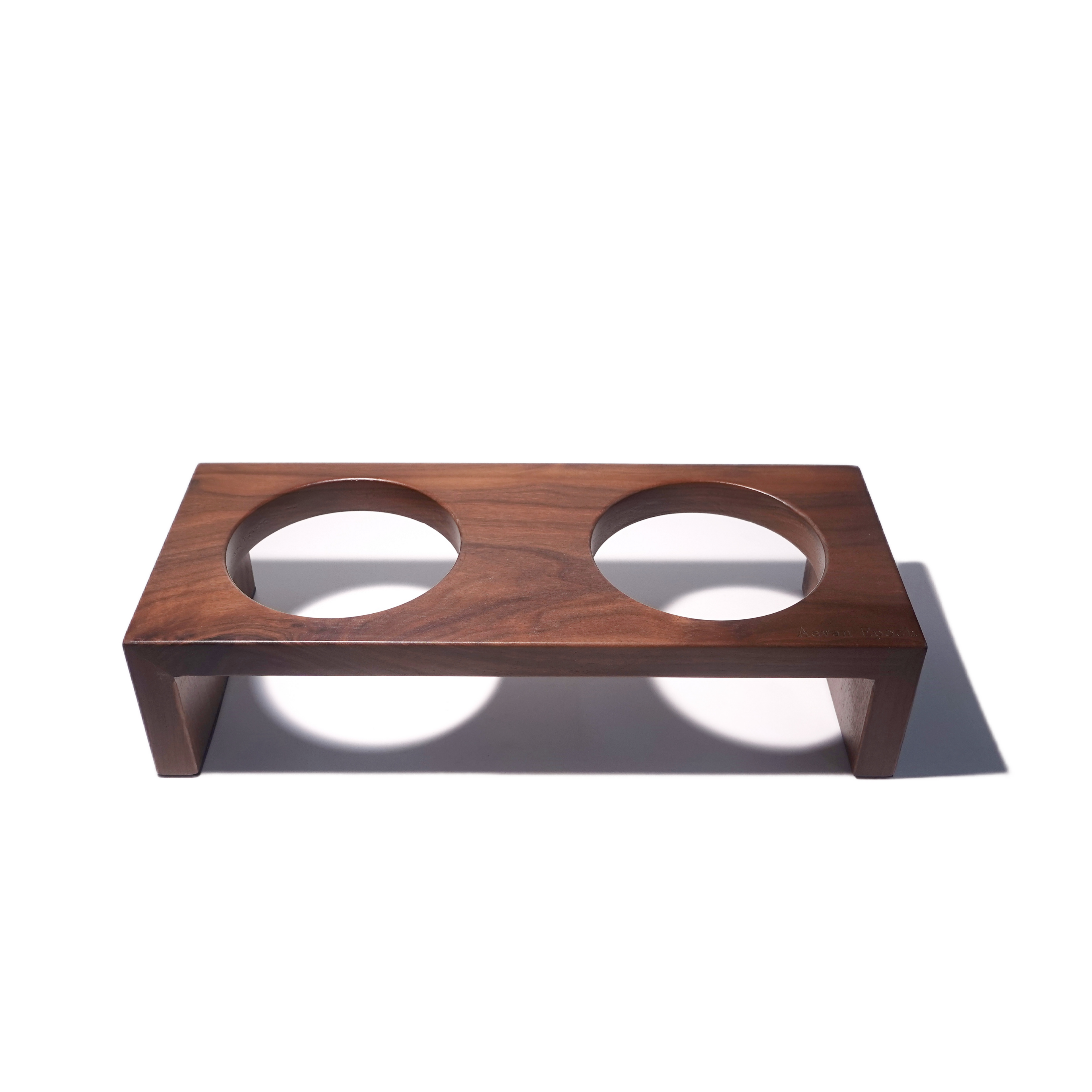 Aevan Epoch Solid Wood Raised Pet Bowl Stand
