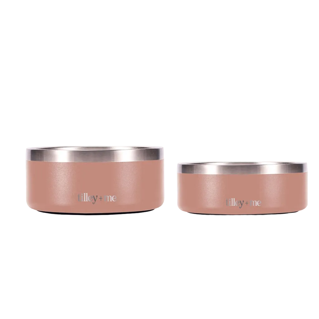 Tilley + Me Stainless Steel Pet Bowl – Non-Slip & Dishwasher Safe