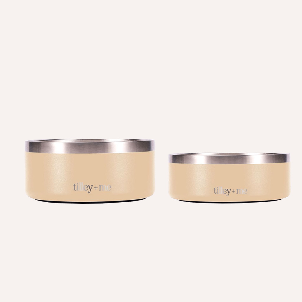 Tilley + Me Stainless Steel Pet Bowl – Non-Slip & Dishwasher Safe