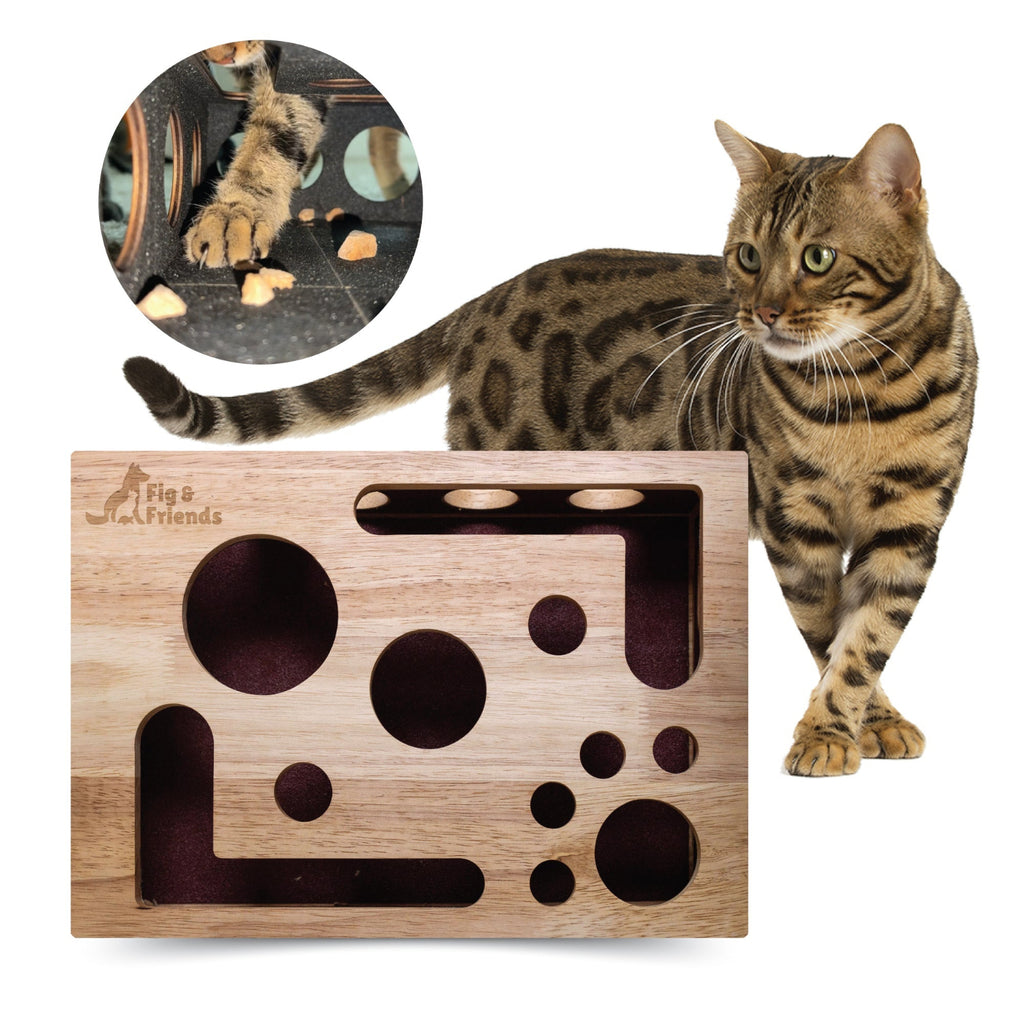 The Original Cat Nail File Enrichment Box – Scratcher & Puzzle for Cats