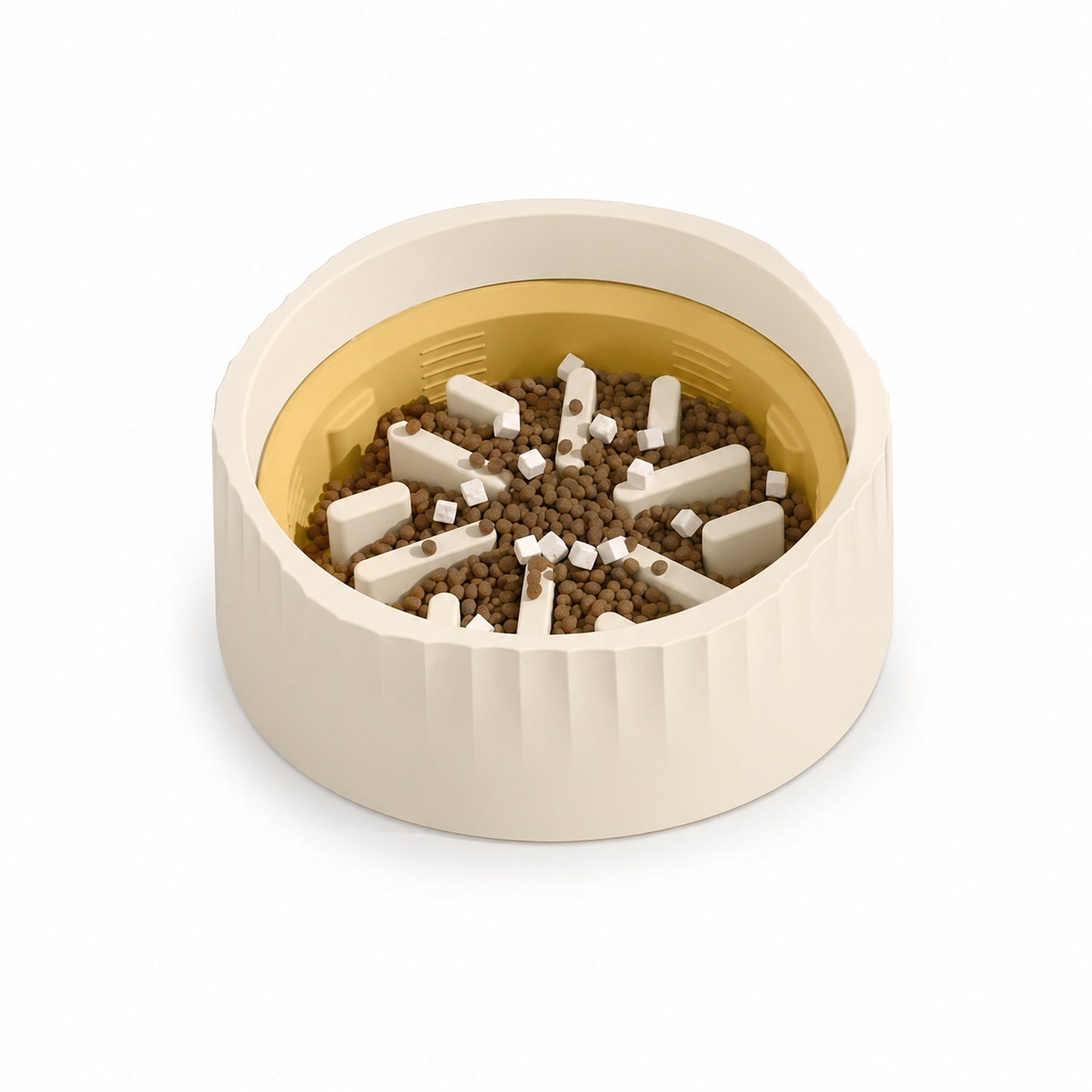 Dual-Mode Cat Slow Feeder Bowl