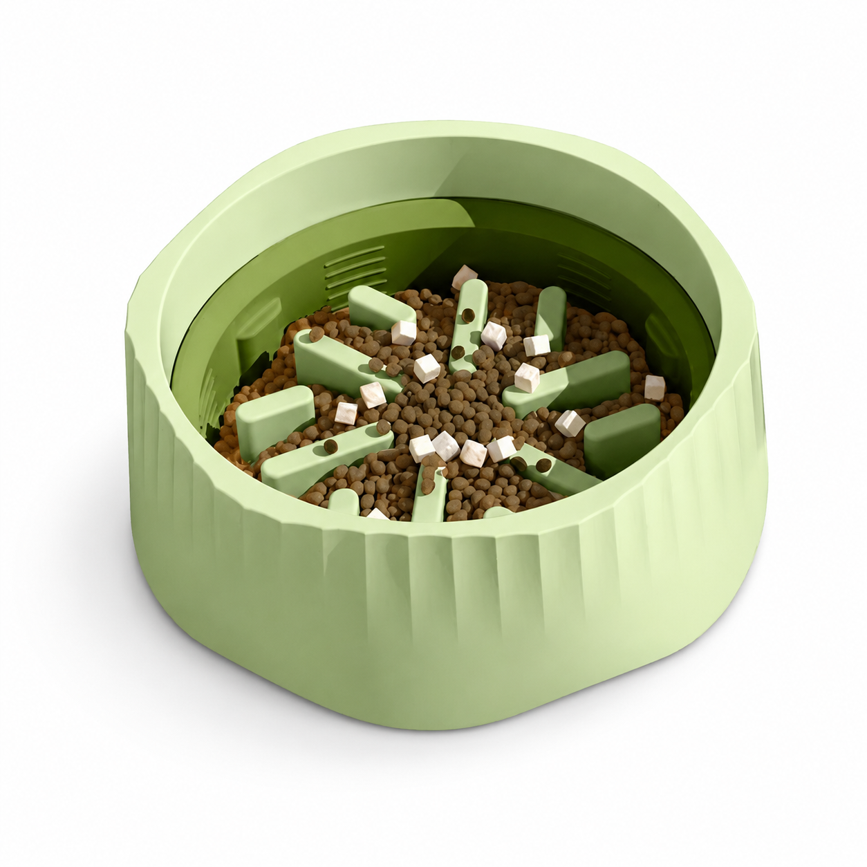 Dual-Mode Cat Slow Feeder Bowl
