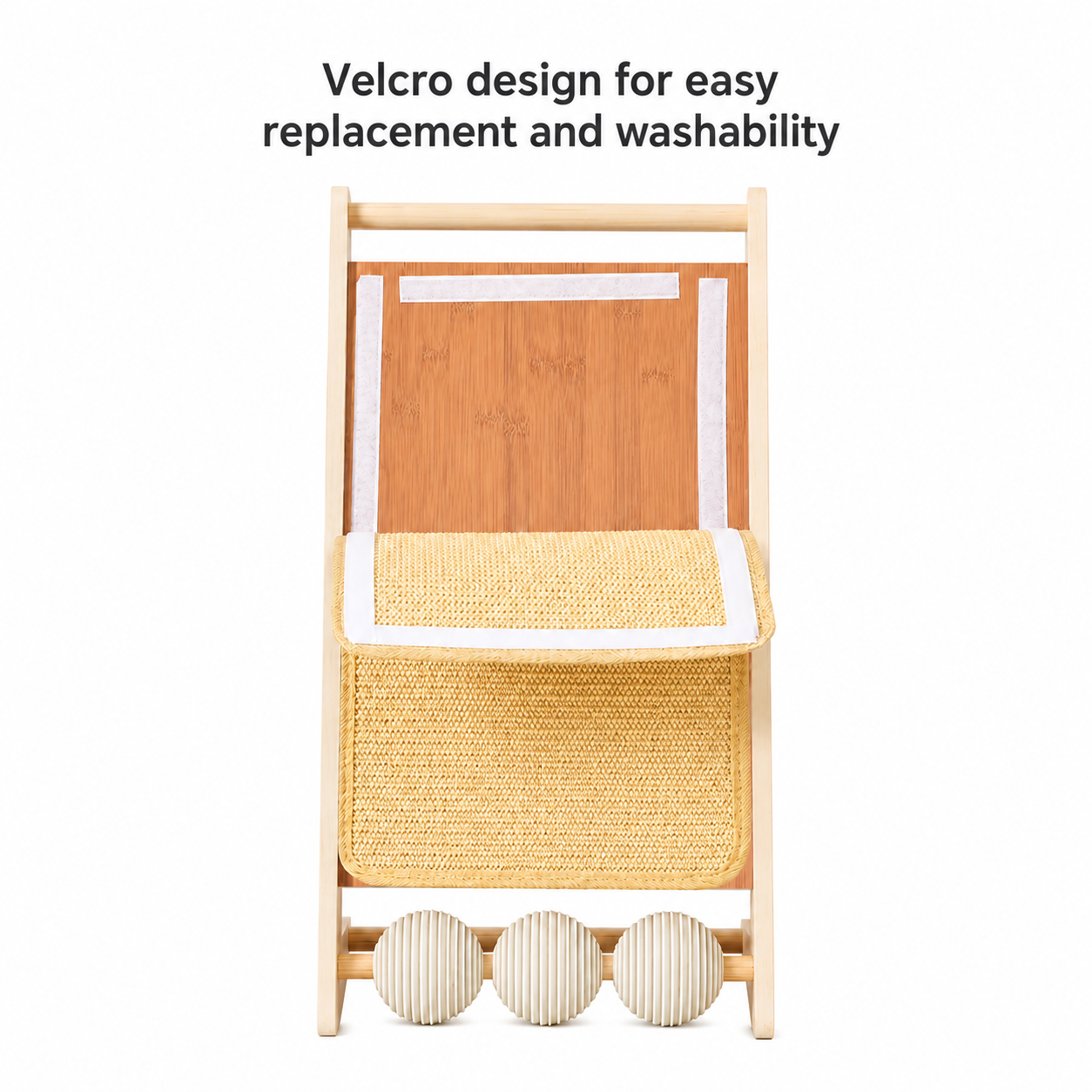 Vertical Sisal Cat Scratcher with Hanging Toys