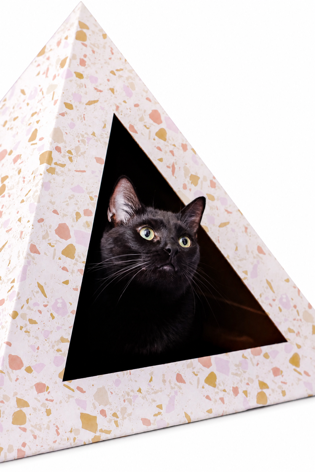 Terrazzo Cardboard Cat Hideaway