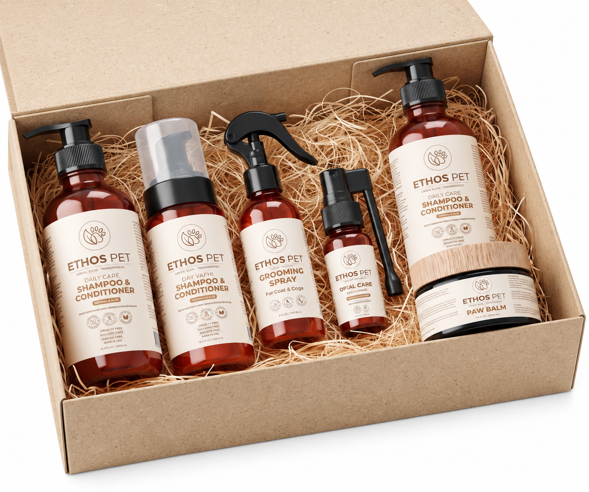 Complete Pet Grooming & Care Gift Set — 6 Pieces