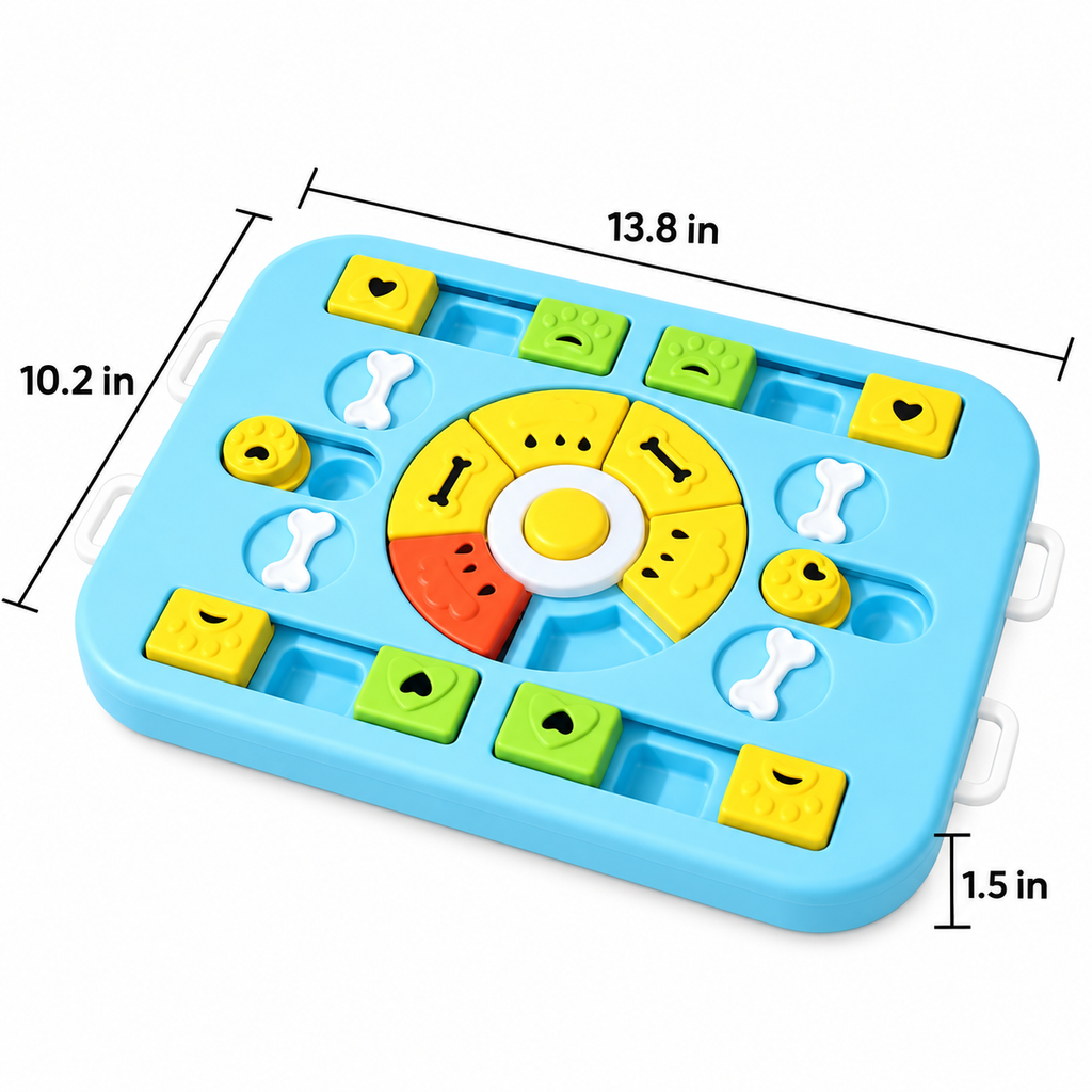 Interactive Dog Puzzle Feeder with Sound Button