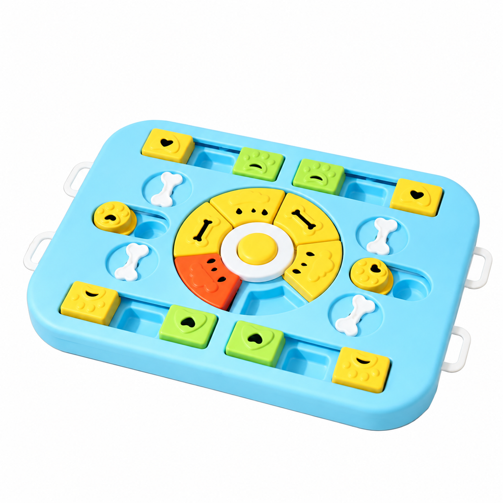 Interactive Dog Puzzle Feeder with Sound Button