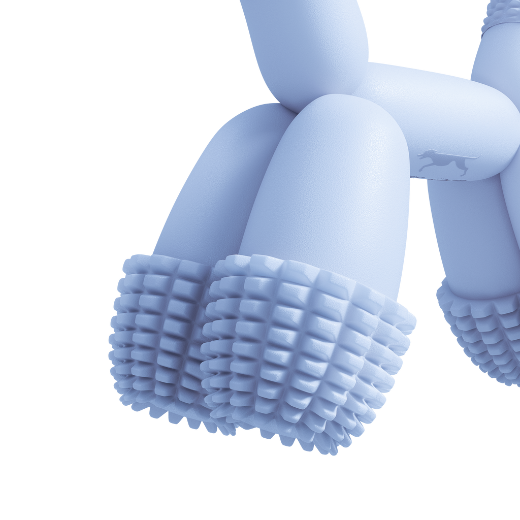 Blue Balloon Dog Toy – Silicone Chew Toy
