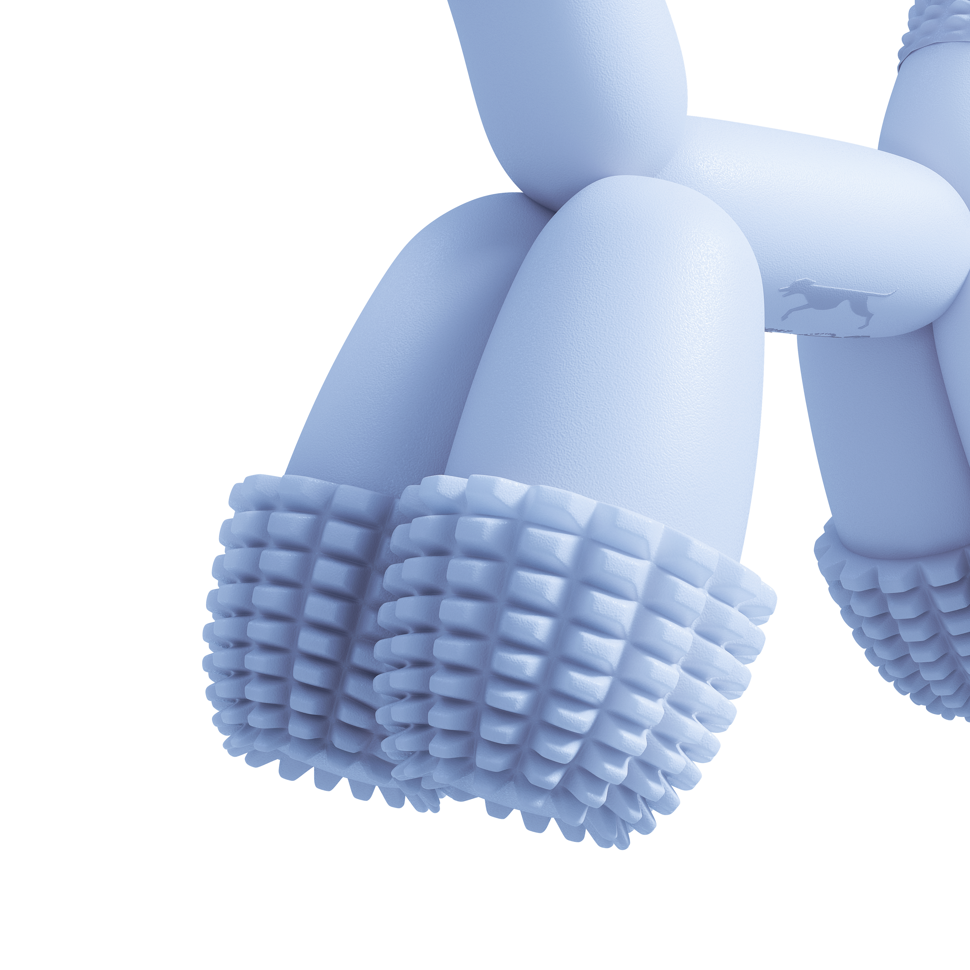 Blue Balloon Dog Toy – Silicone Chew Toy