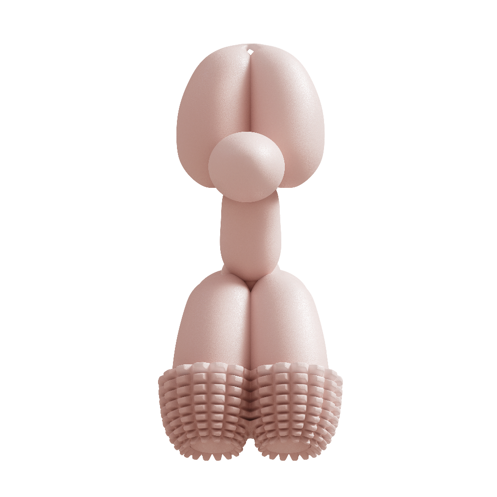 Balloon Dog Chew Toy – Pink