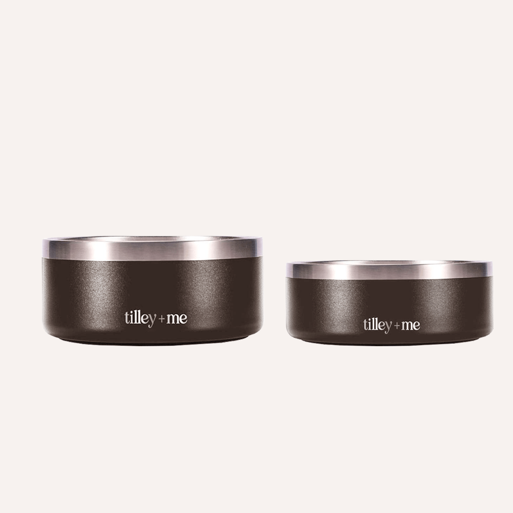 Tilley + Me Stainless Steel Pet Bowl – Non-Slip & Dishwasher Safe