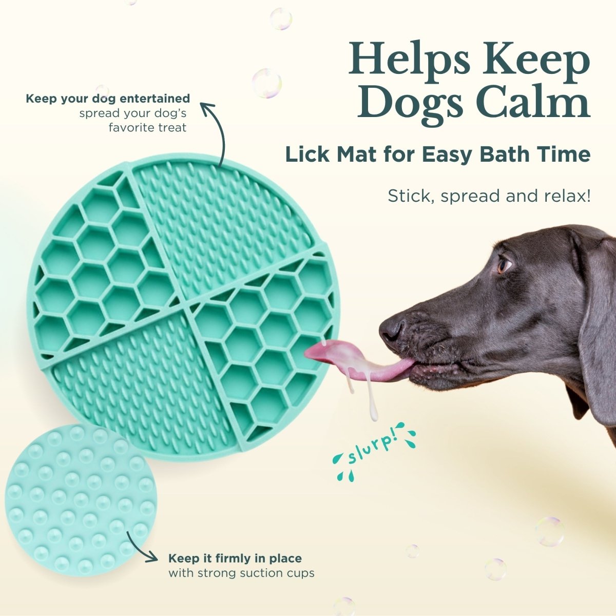Dog Bath Kit – Grooming Set with Brush, Towel & Lick Mat
