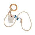 Jute Dog Leash with Wood Handle & Storage Bag