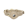 Nina Woof Cupertino Vegan Leather Dog Collar for Apple AirTag