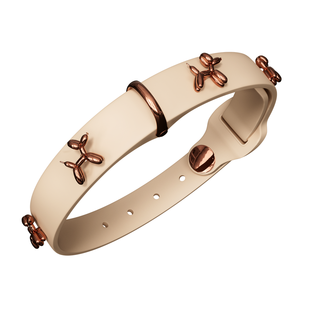 SandDog Balloon Beige Dog Collar